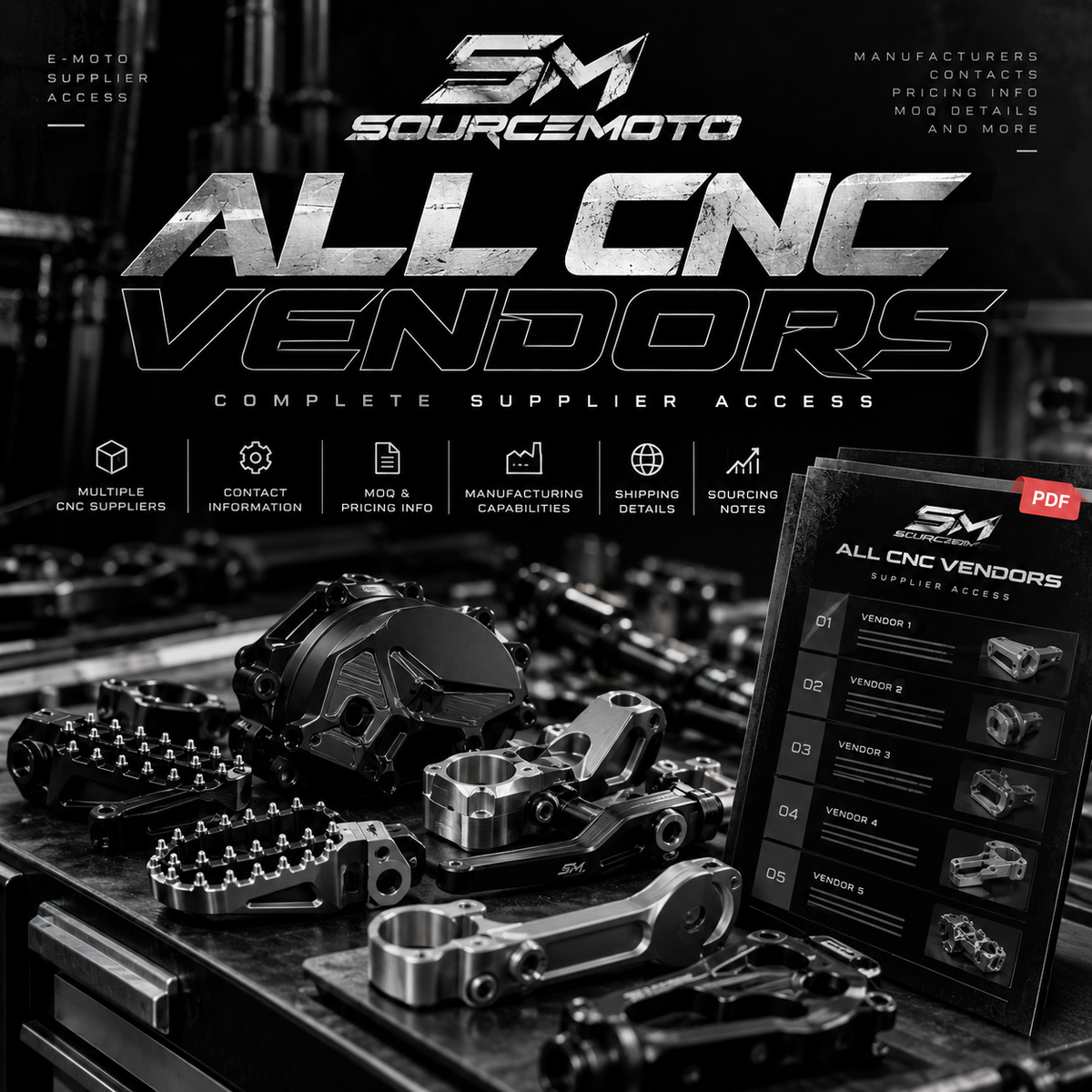 ALL CNC VENDORS — Complete Supplier Access